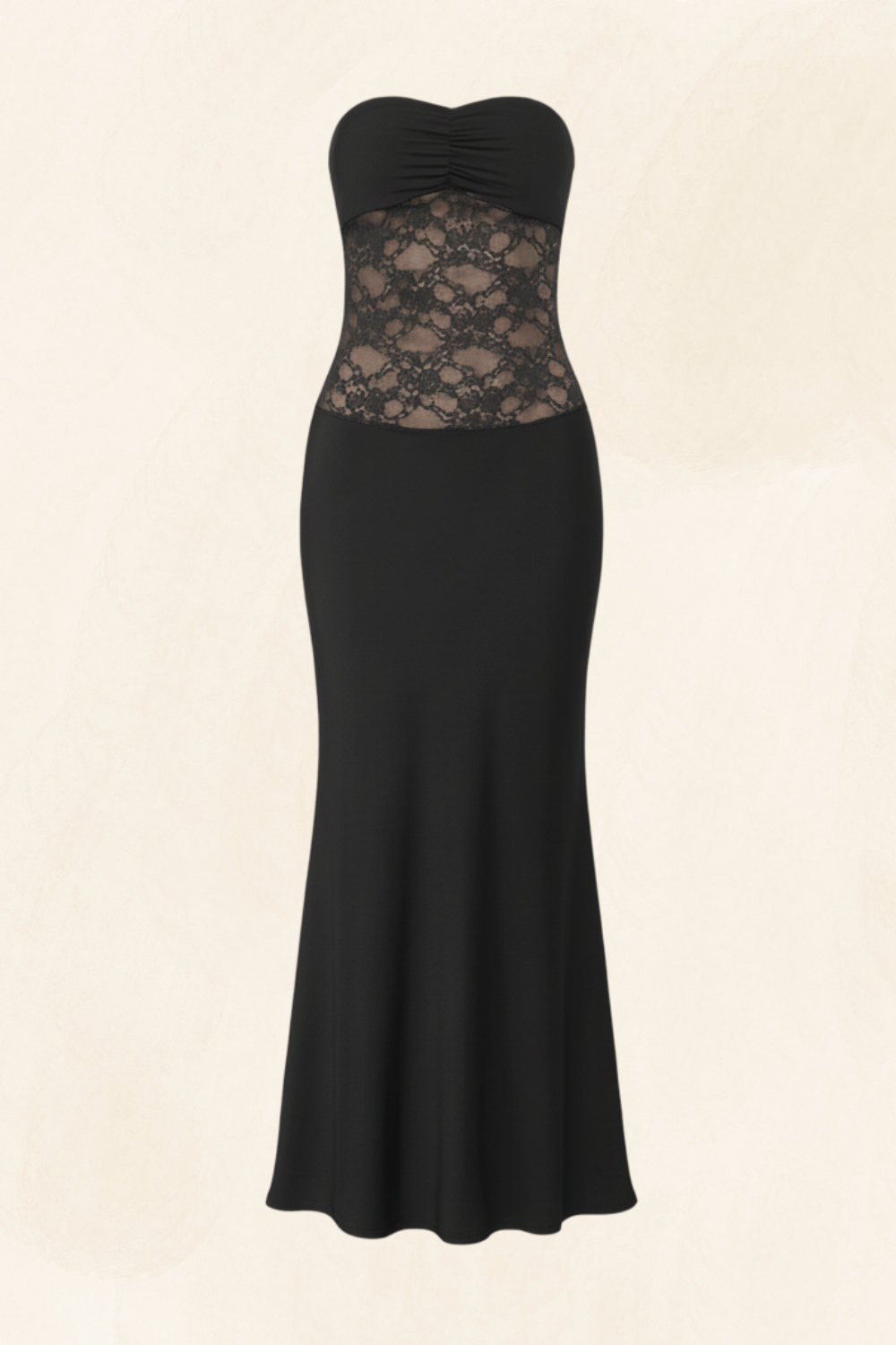 Amira | Women’s Strapless Lace Mermaid Maxi Dress
