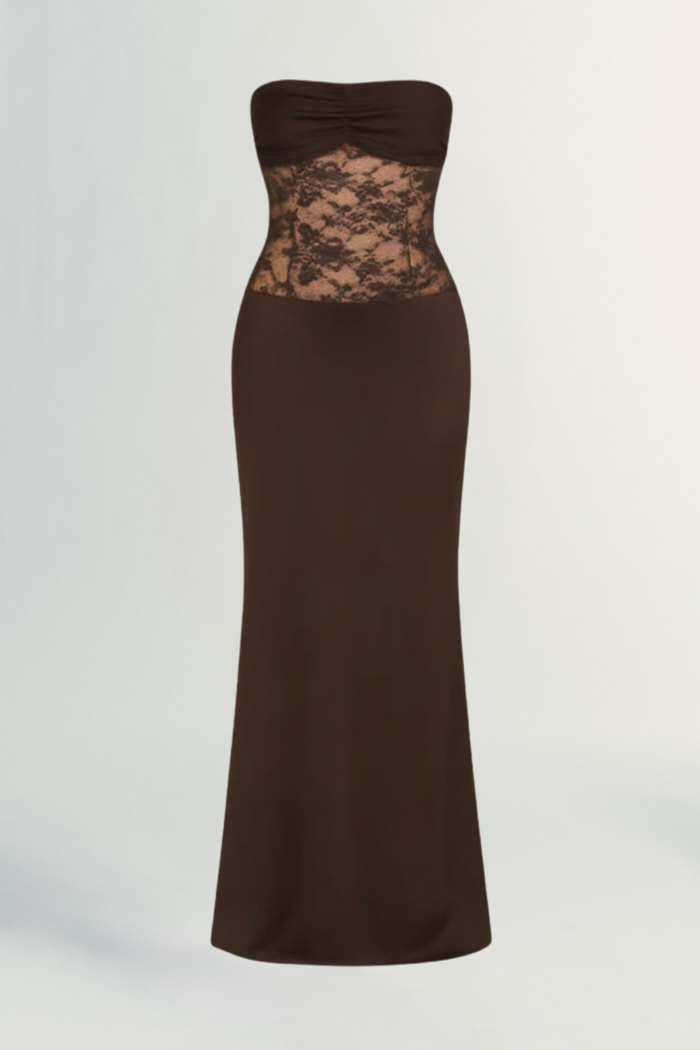 Amira | Women’s Strapless Lace Mermaid Maxi Dress
