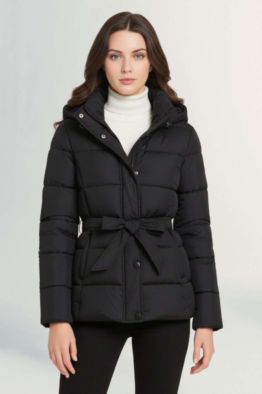 Aurelie | Women’s Quilted Belted Puffer Coat