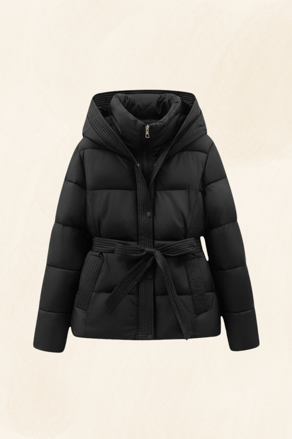 Aurelie | Women’s Quilted Belted Puffer Coat
