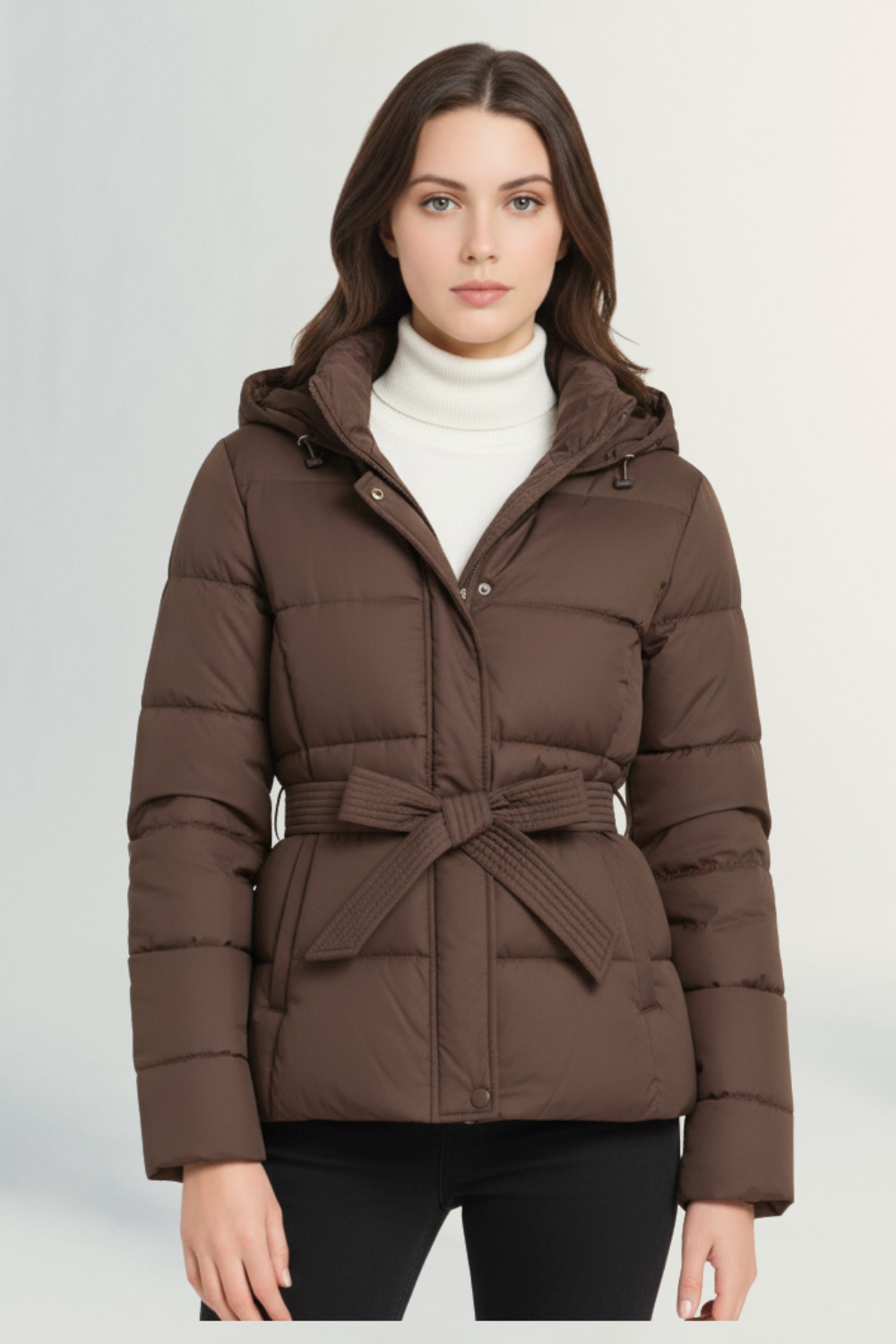 Aurelie | Women’s Quilted Belted Puffer Coat