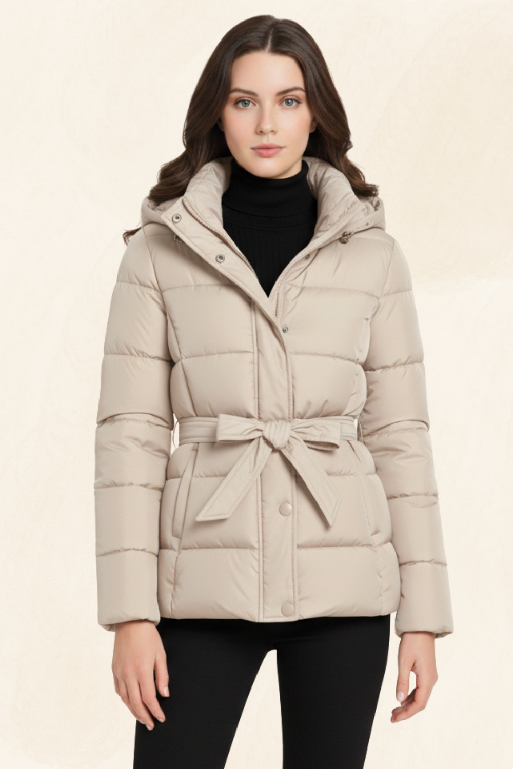 Aurelie | Women’s Quilted Belted Puffer Coat