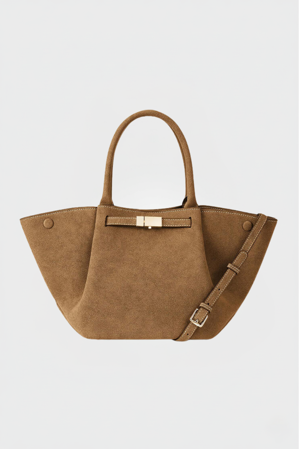 Carenza | Women’s Suede Structured Shoulder Bag