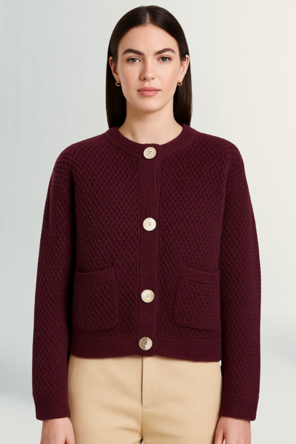 Céleste | Soft Knit Button-Down Cardigan