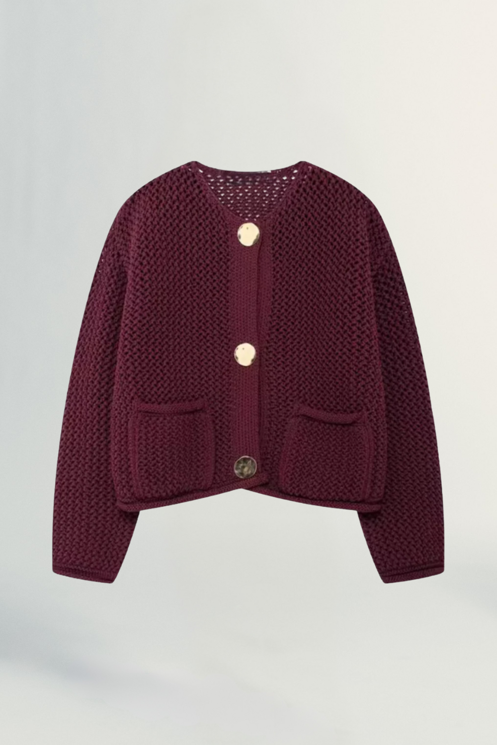 Céleste | Soft Knit Button-Down Cardigan