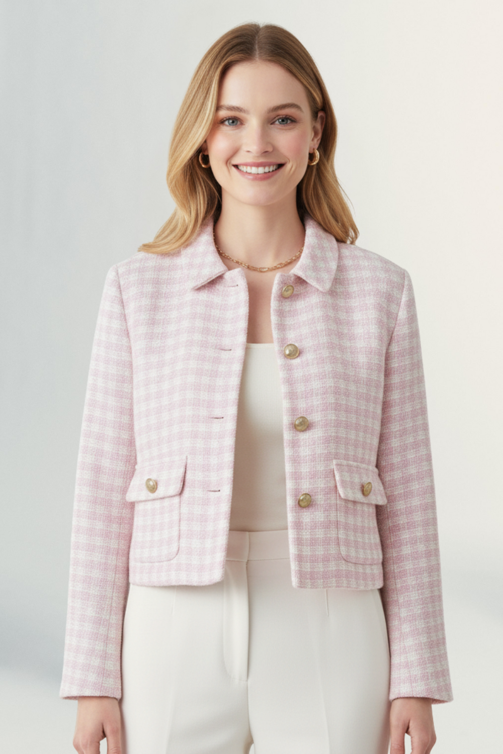Delphine | Women’s Elegant Tweed Short Blazer