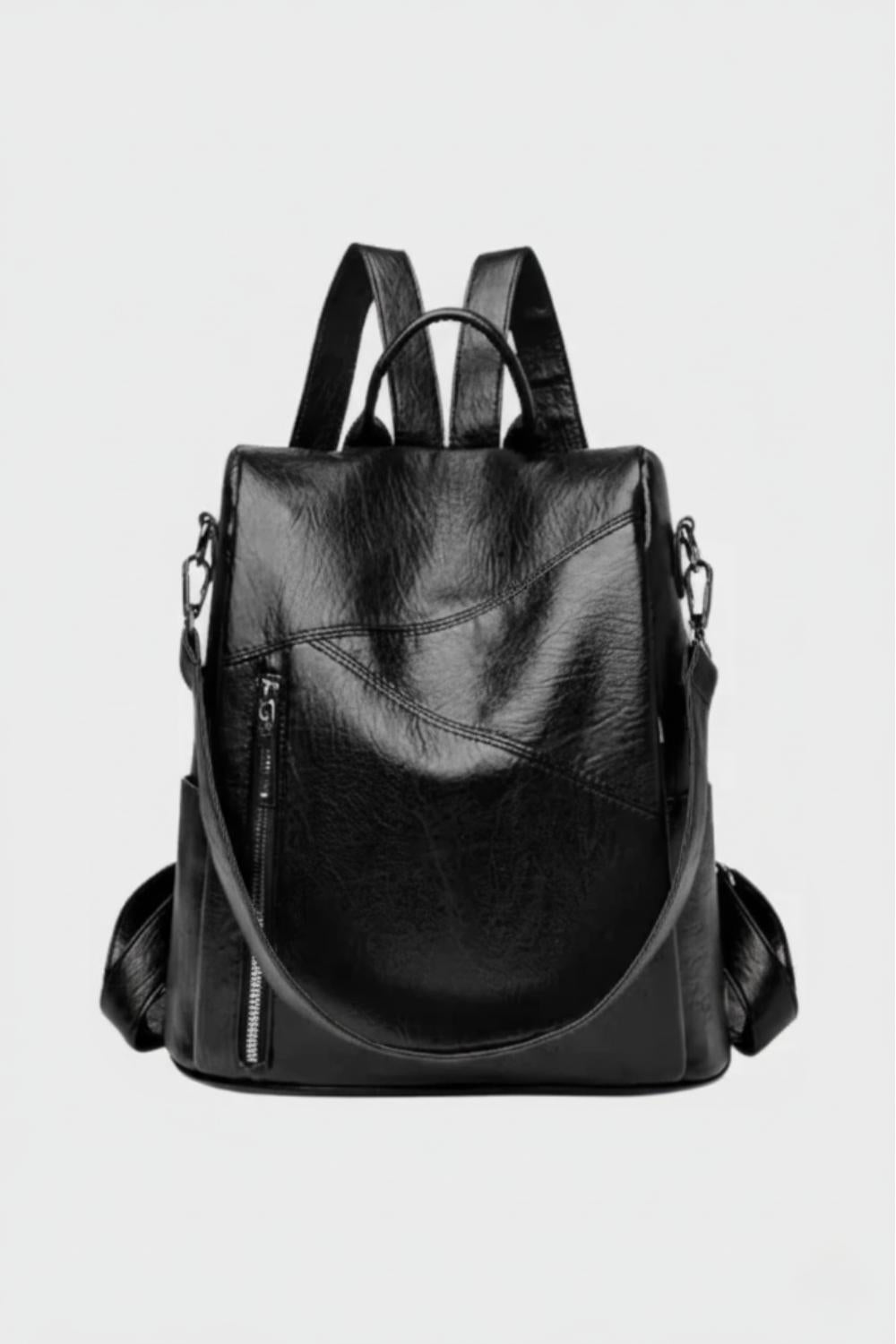 Elara Montreux | Women’s Luxe Anti-Theft Leather Backpack