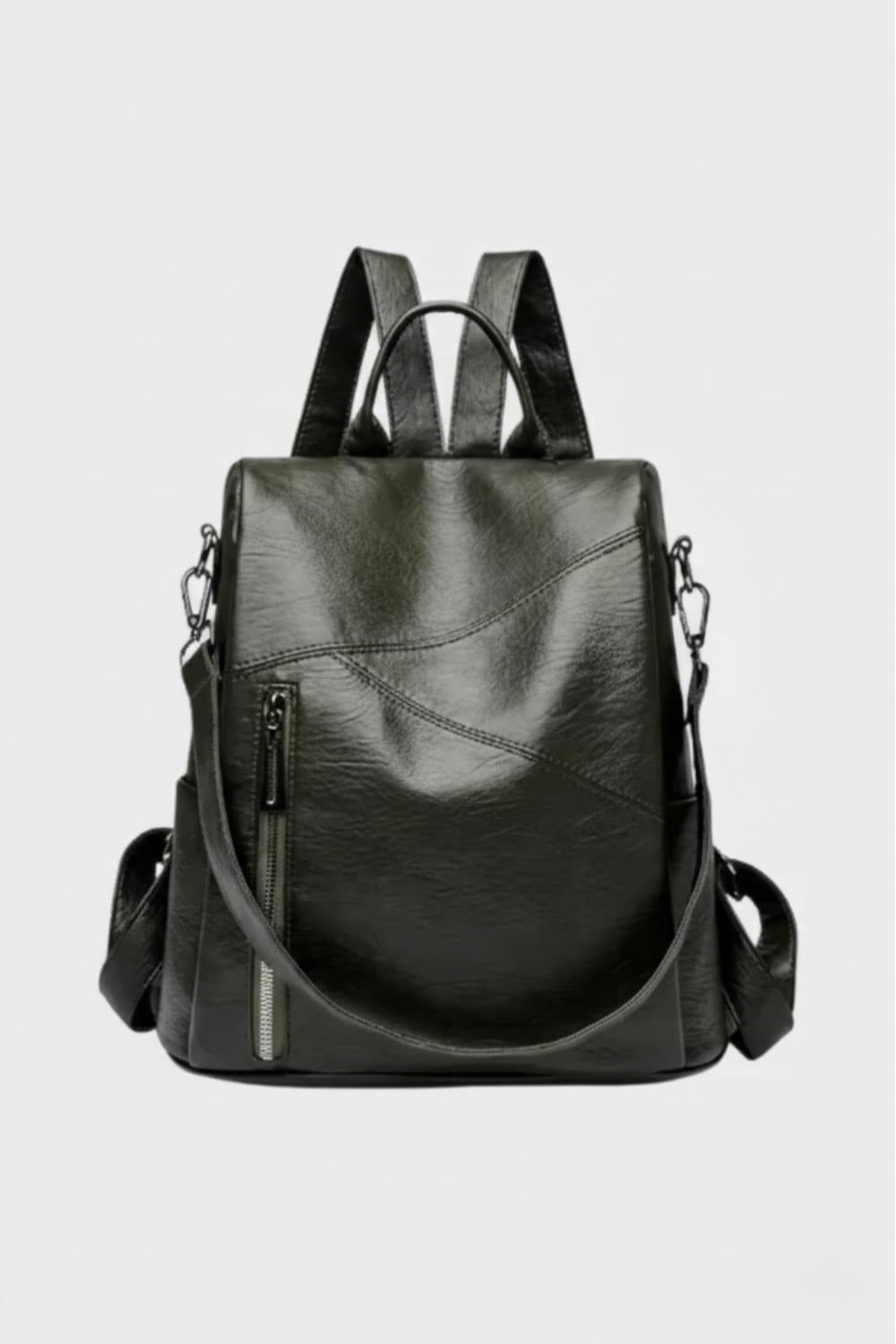 Elara Montreux | Women’s Luxe Anti-Theft Leather Backpack
