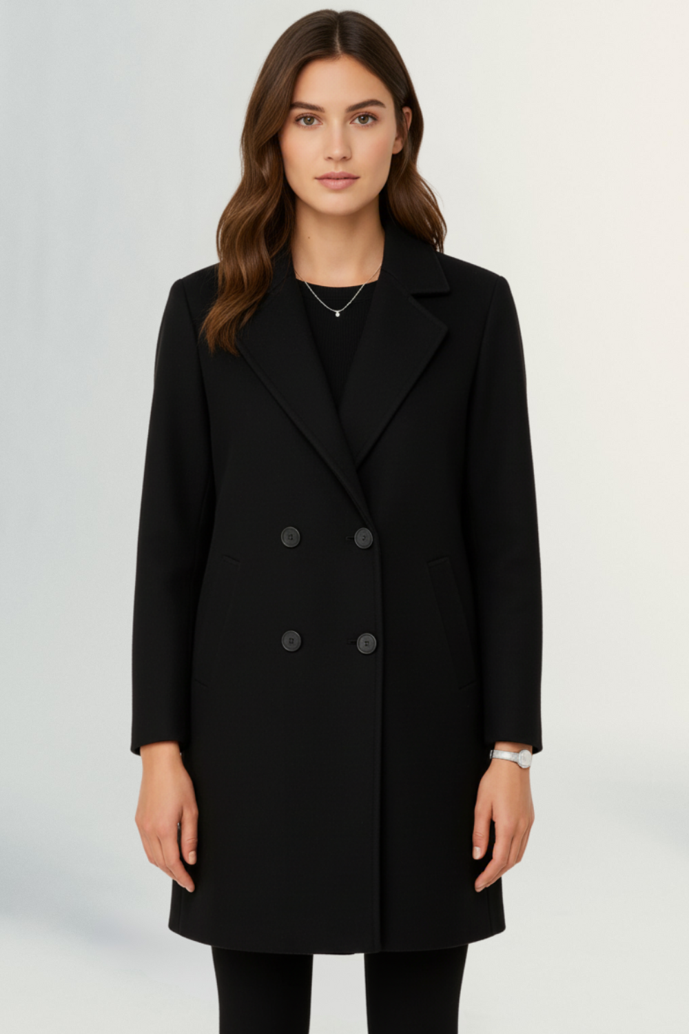 Éliane | Women’s Tailored Wool Long Coat