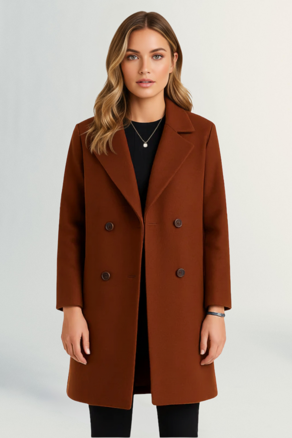 Éliane | Women’s Tailored Wool Long Coat