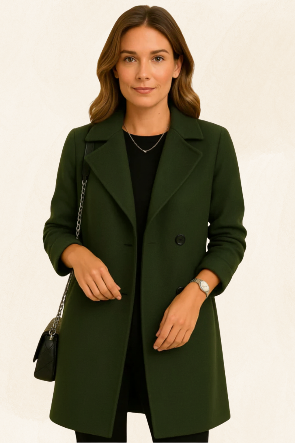 Éliane | Women’s Tailored Wool Long Coat