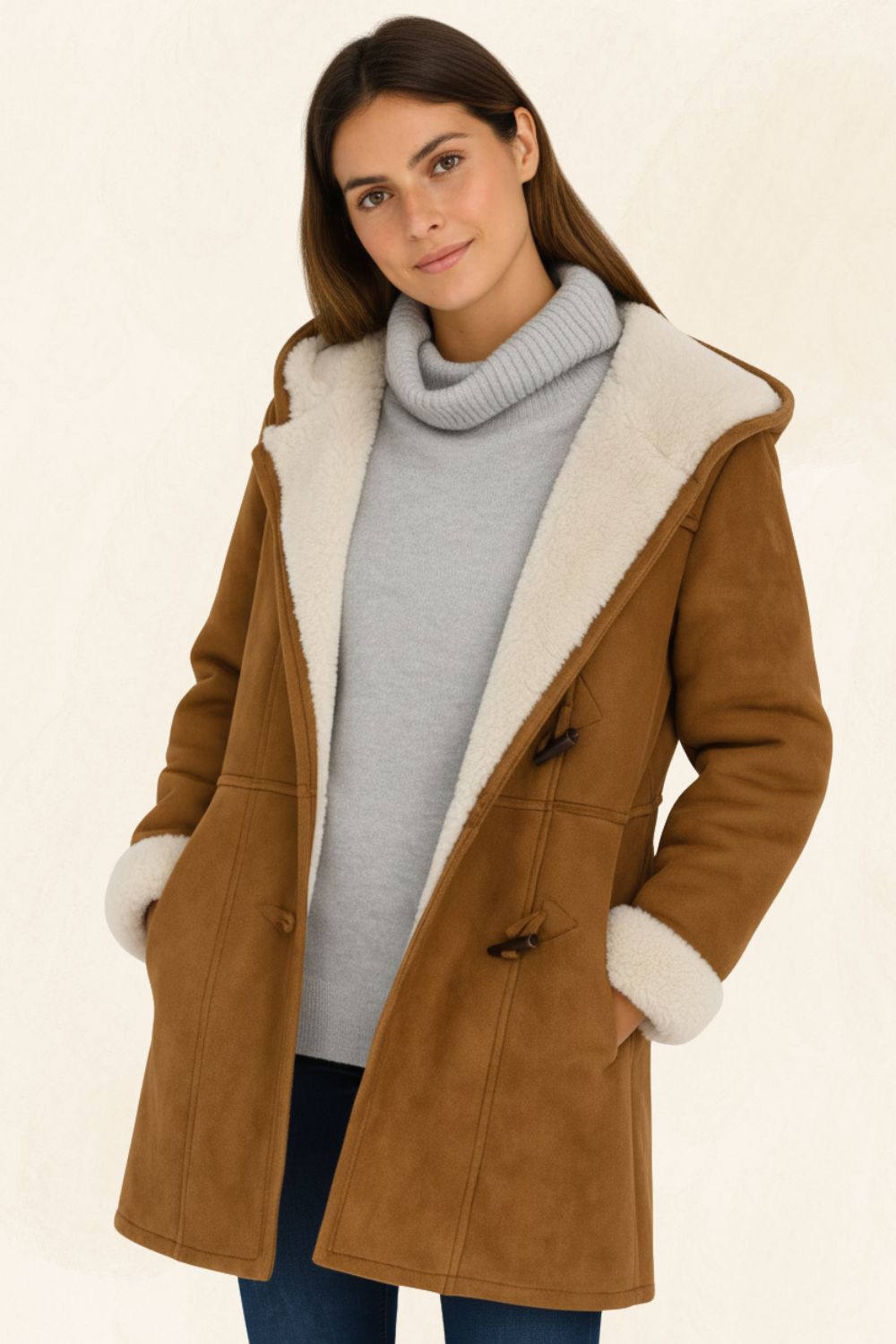 Élodie Claire | Women's Luxe Fleece-Lined Coat