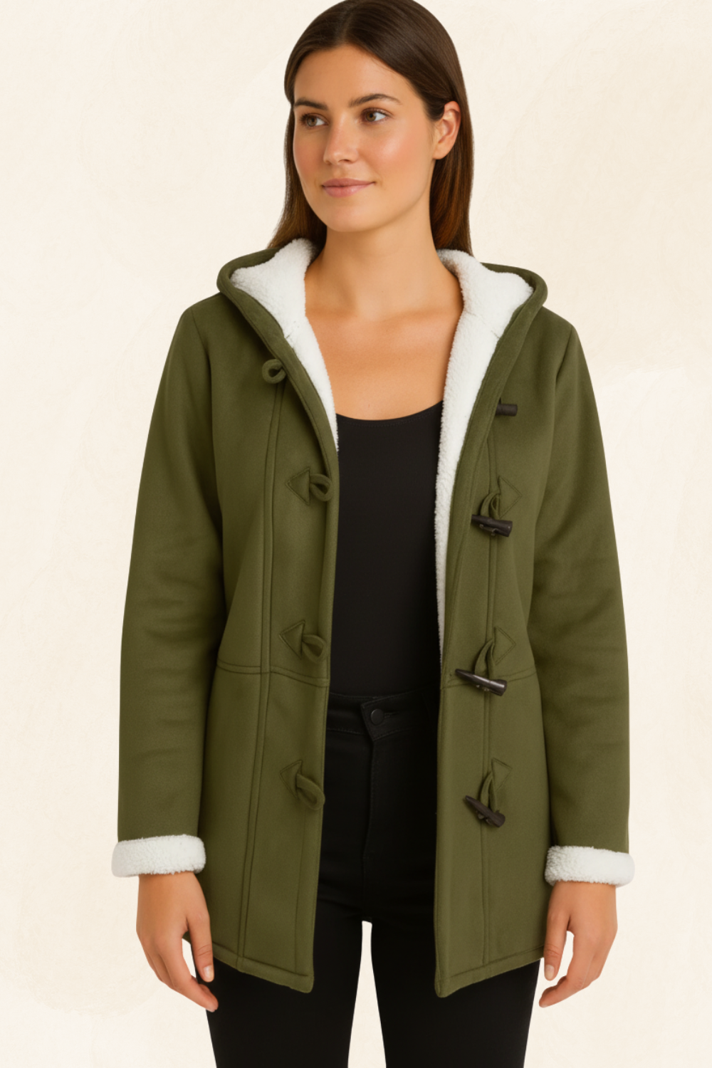 Élodie Claire | Women's Luxe Fleece-Lined Coat