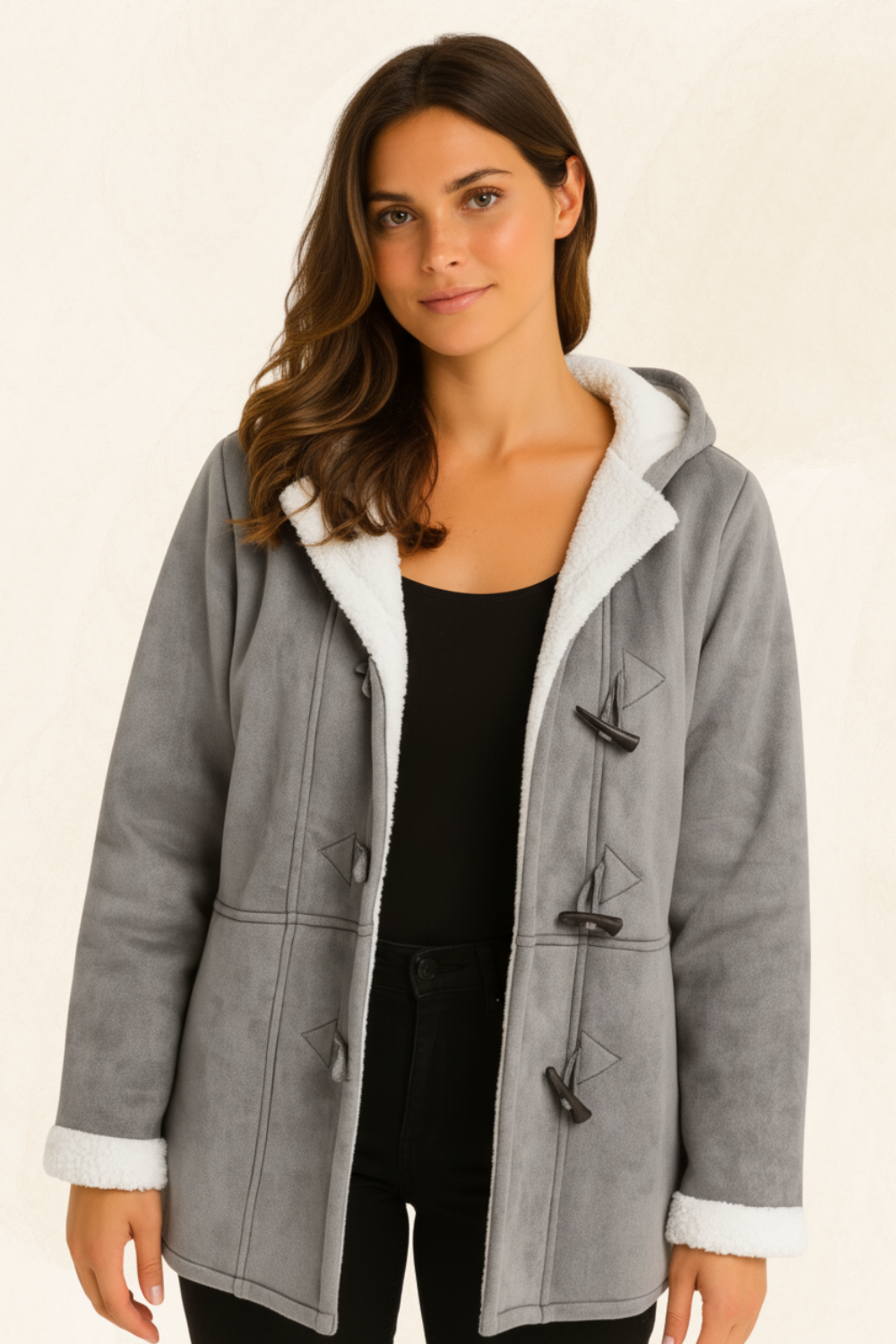 Élodie Claire | Women's Luxe Fleece-Lined Coat