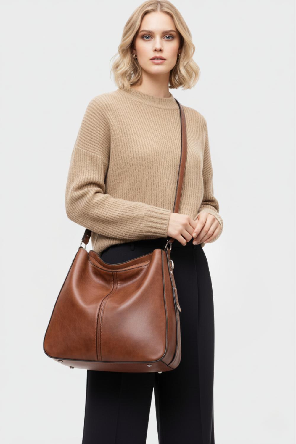 Élodine | Women’s Luxe Signature Leather Tote