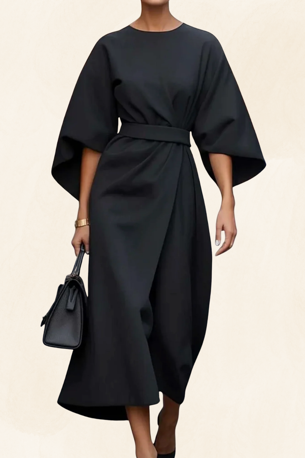 Isaline | Women’s Belted Maxi Dress