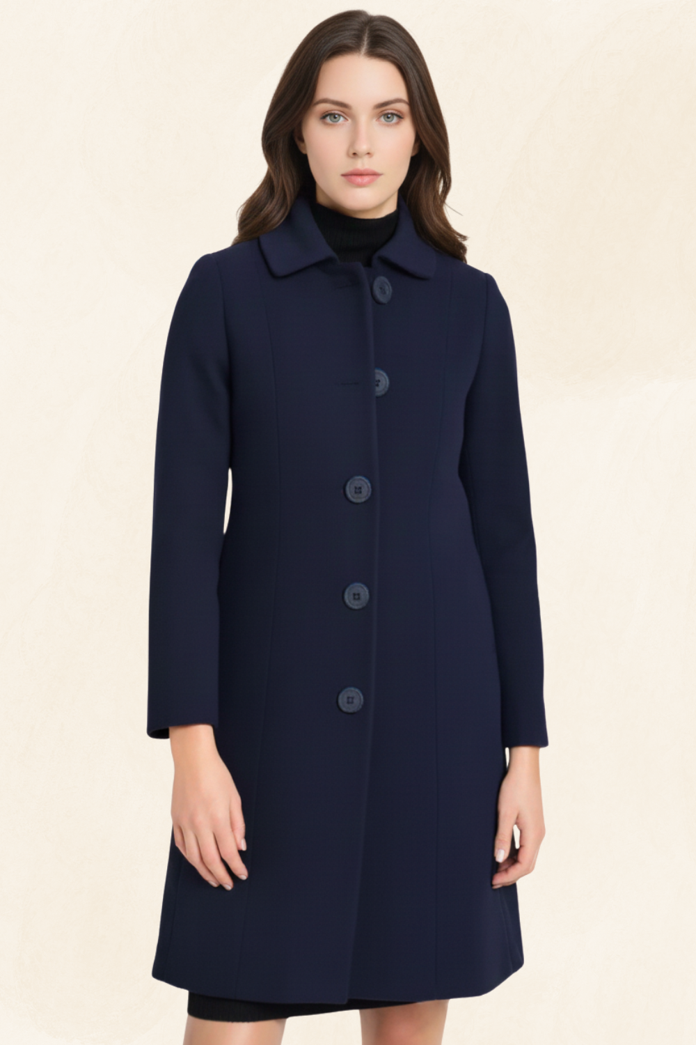 Isolde | Women’s Long Wool-Blend Elegance Coat