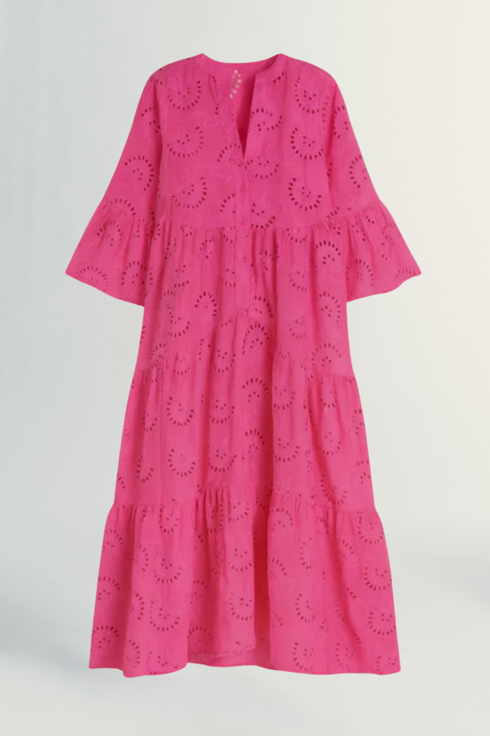 Léonie | Women’s Embroidered Cotton Maxi Dress