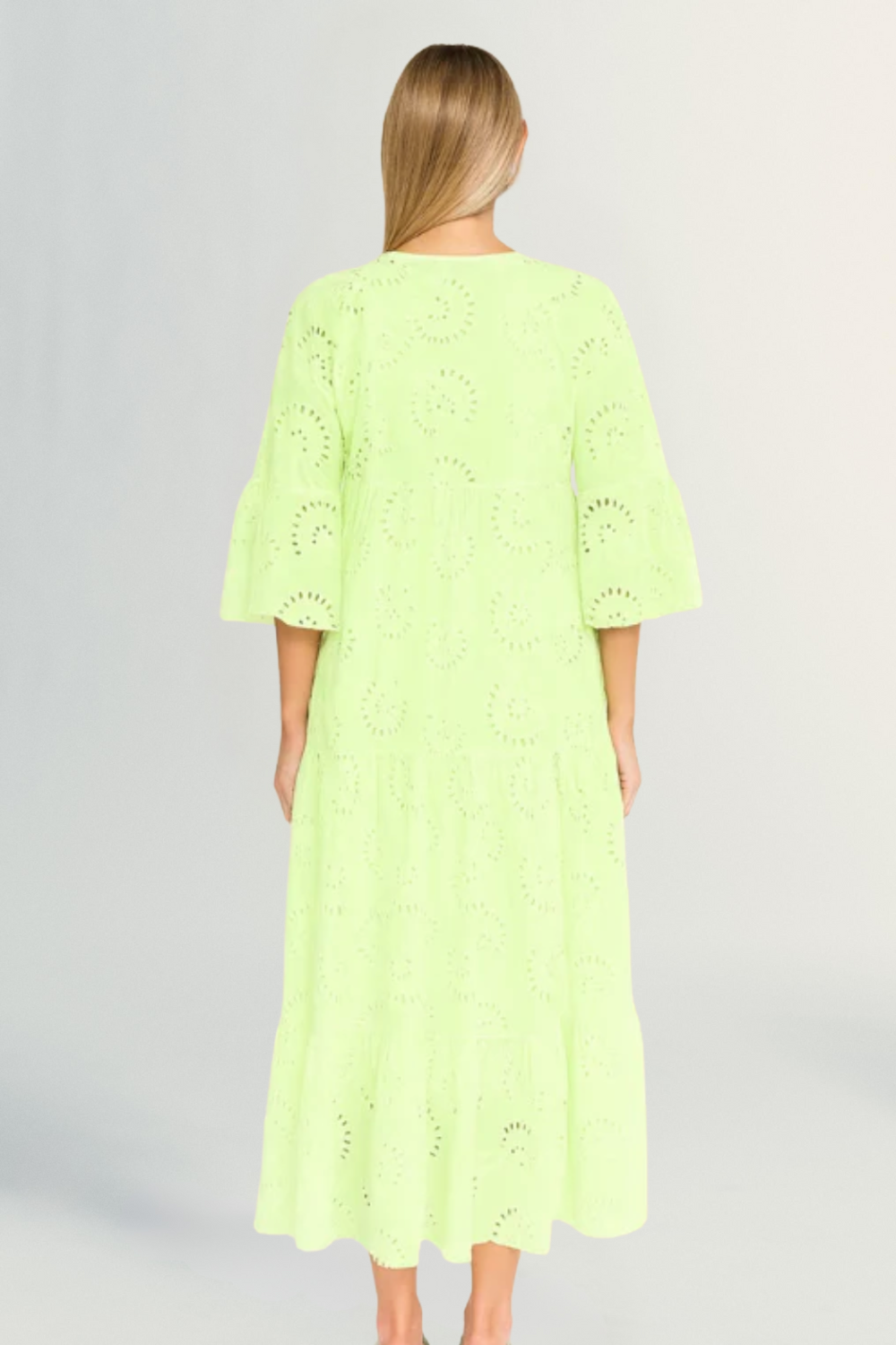 Léonie | Women’s Embroidered Cotton Maxi Dress