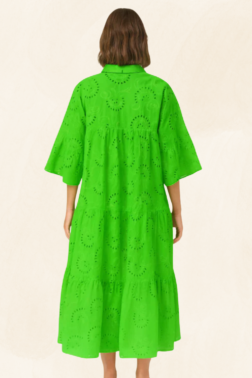 Léonie | Women’s Embroidered Cotton Maxi Dress