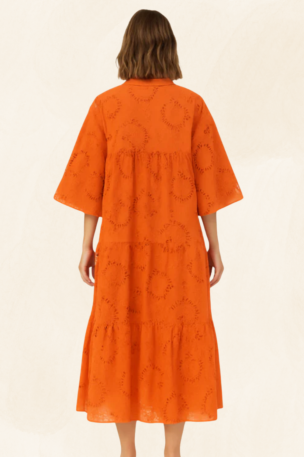 Léonie | Women’s Embroidered Cotton Maxi Dress