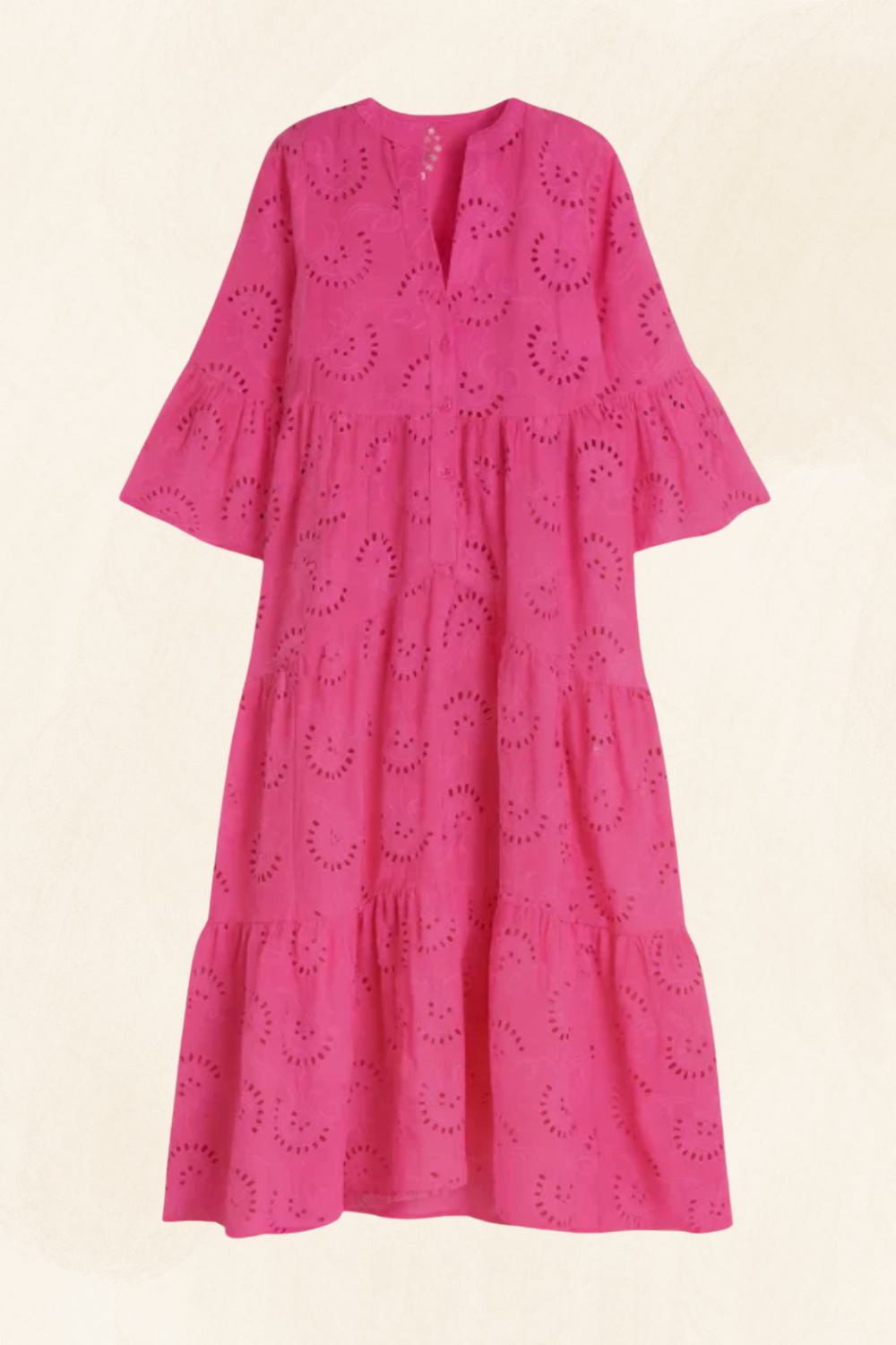 Léonie | Women’s Embroidered Cotton Maxi Dress