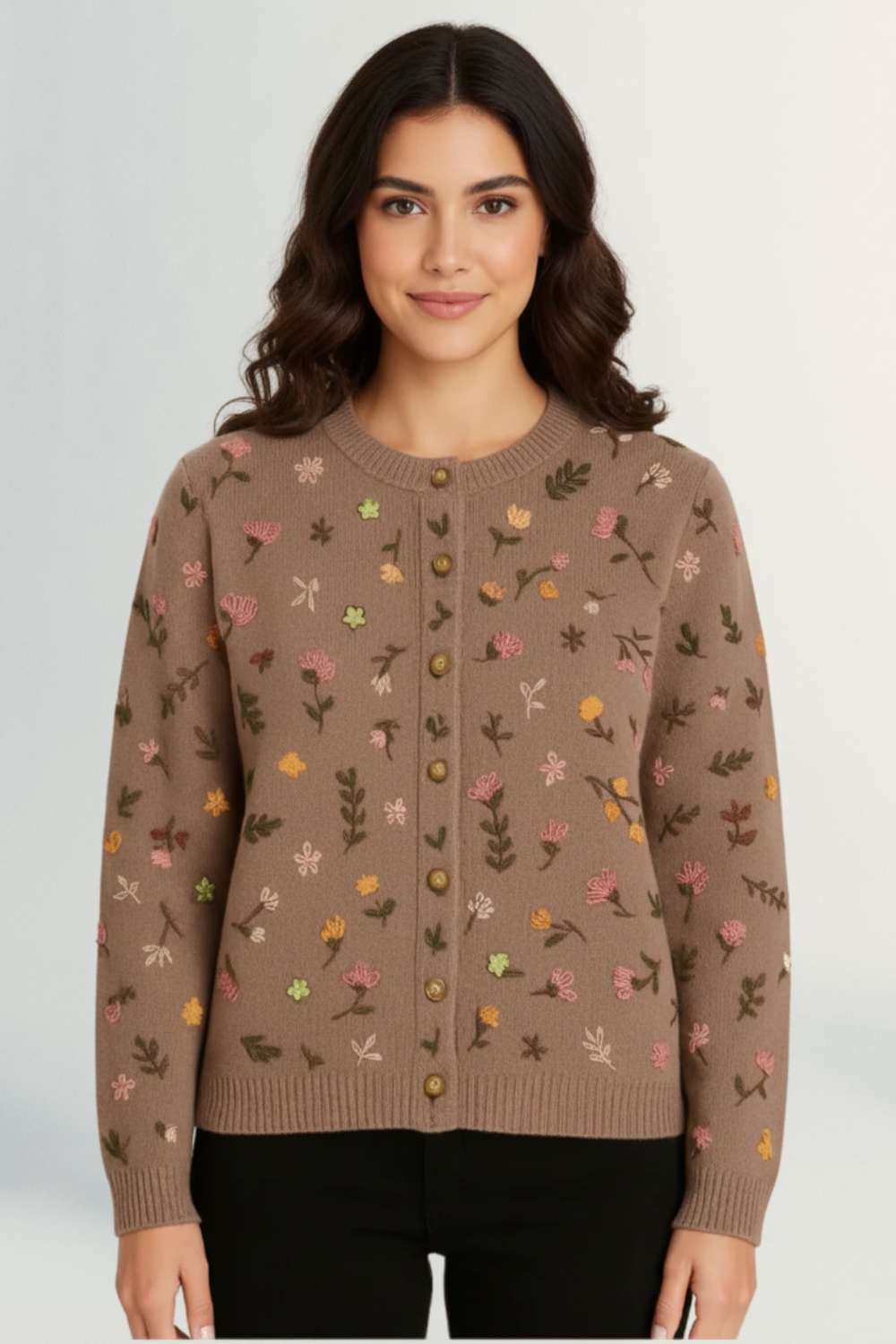 Lucienne | Women’s Floral Knit Cardigan