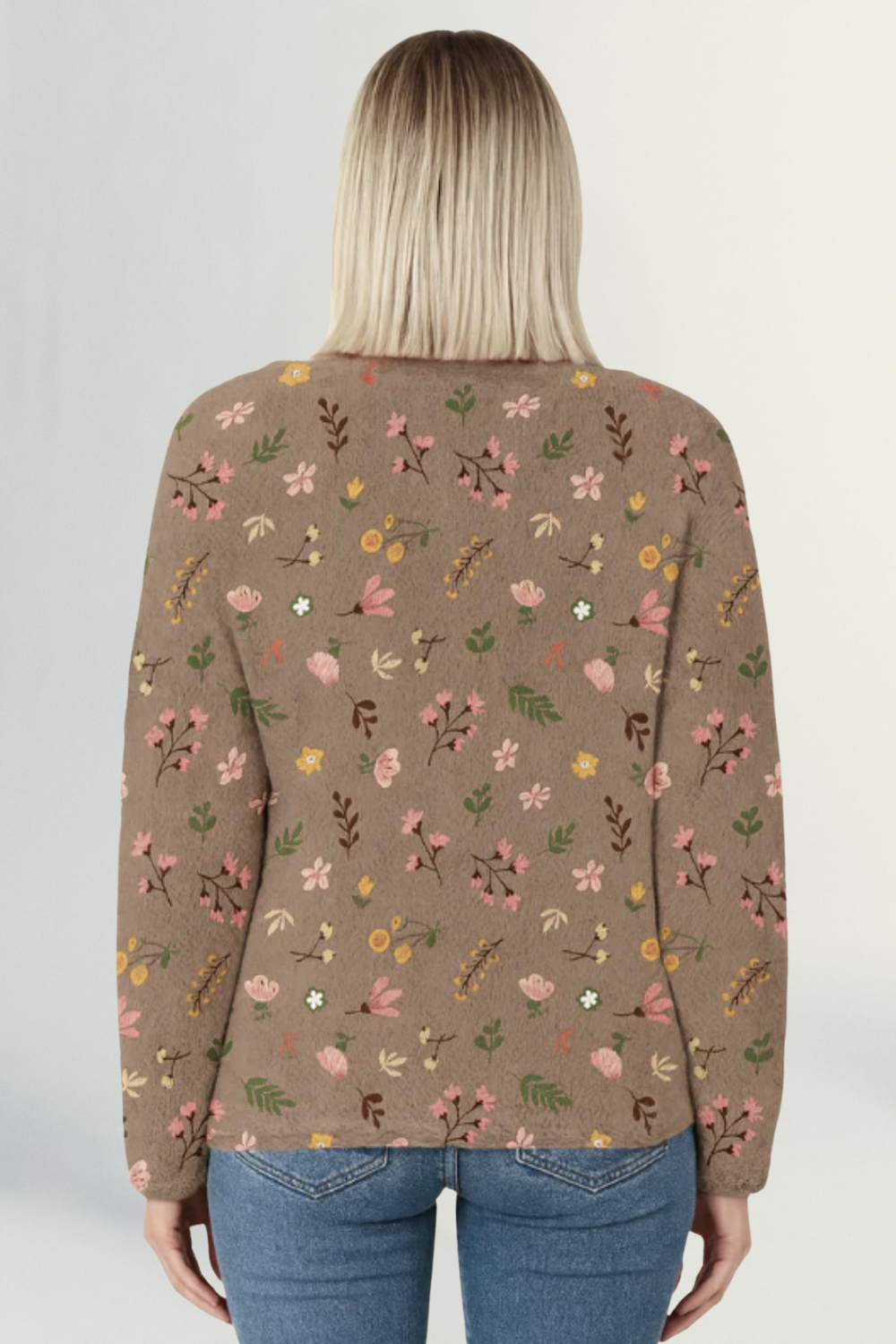 Lucienne | Women’s Floral Knit Cardigan