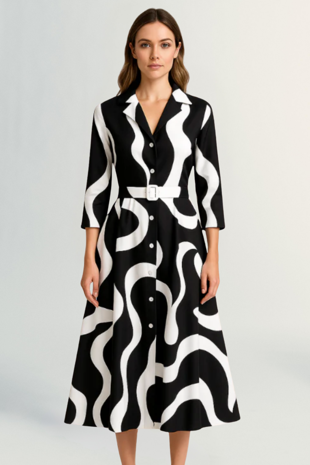 Maëlle | Women’s Elegant Shirt Dress