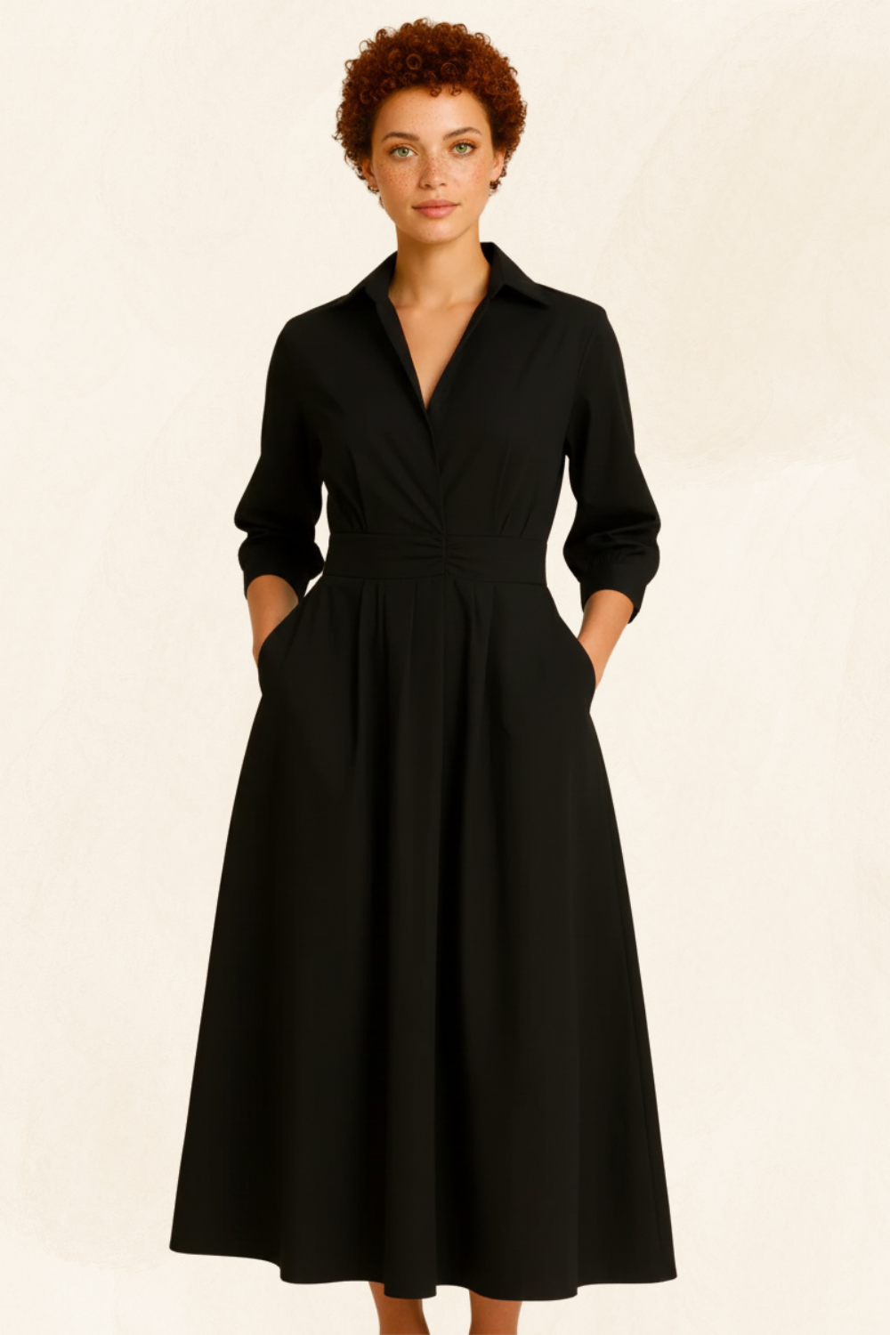 Maëlle | Women’s Elegant Shirt Dress