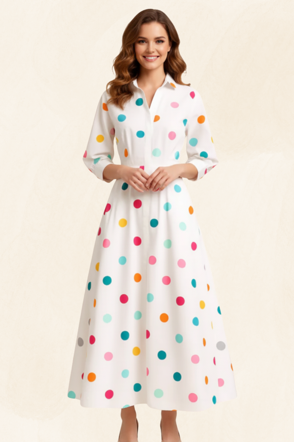 Maëlle | Women’s Elegant Shirt Dress