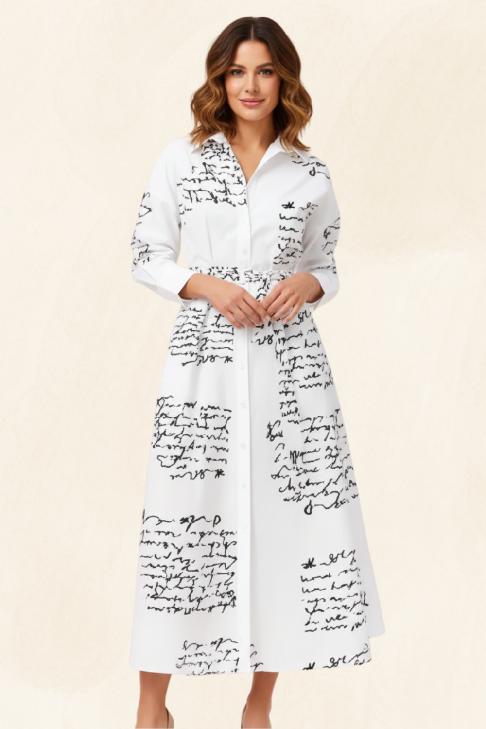 Maëlle | Women’s Elegant Shirt Dress