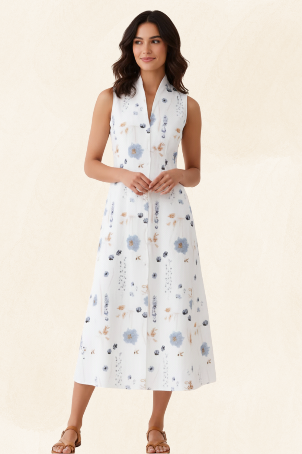 Maëlle | Women’s Elegant Shirt Dress