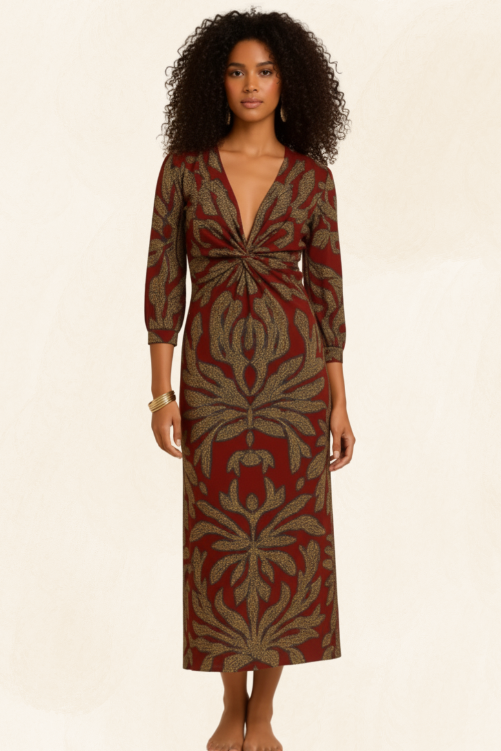 Maëva | Women’s Boho Midi Wrap Dress