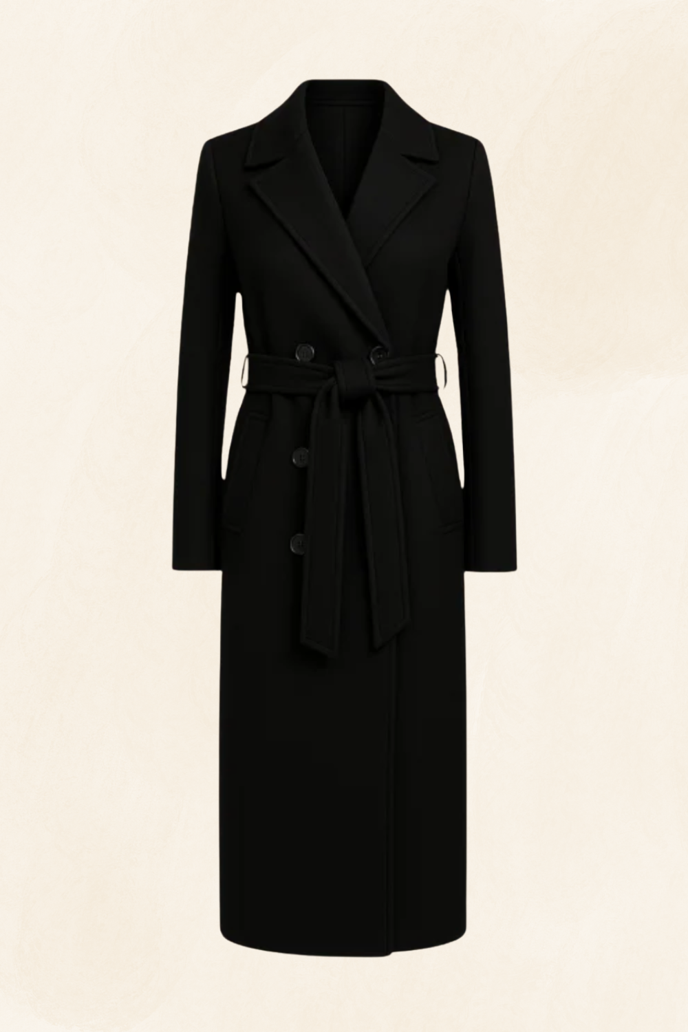 Noelle | Refined Belted Wool-Blend Trench Coat
