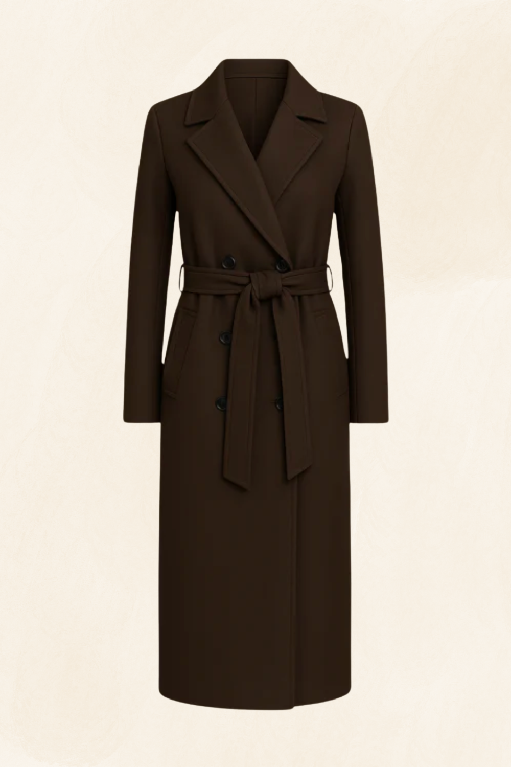 Noelle | Refined Belted Wool-Blend Trench Coat