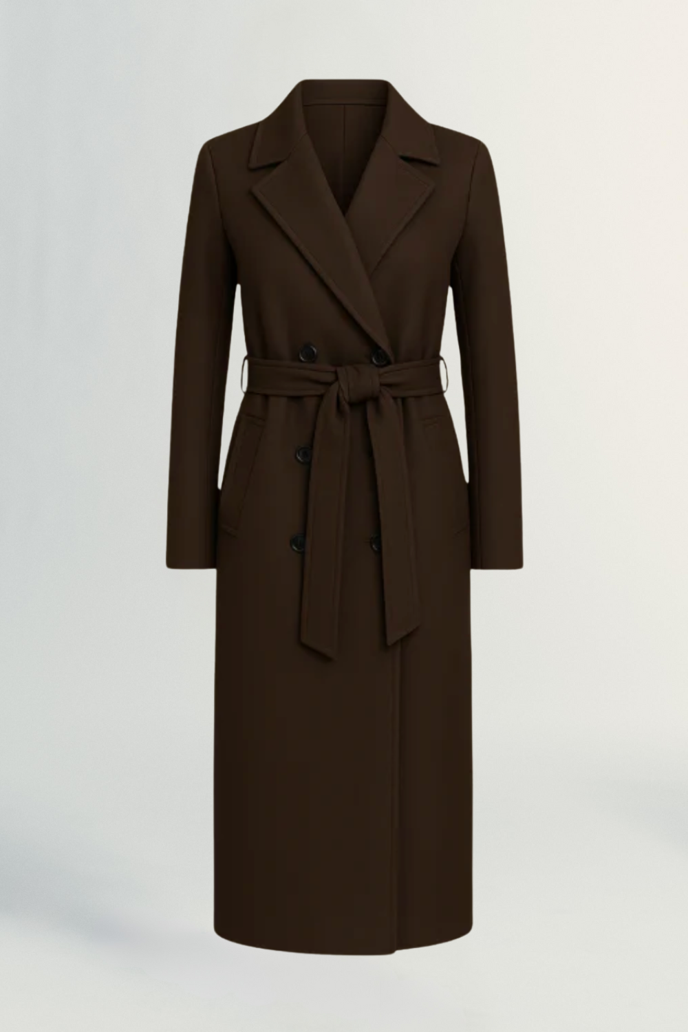 Noelle | Refined Belted Wool-Blend Trench Coat
