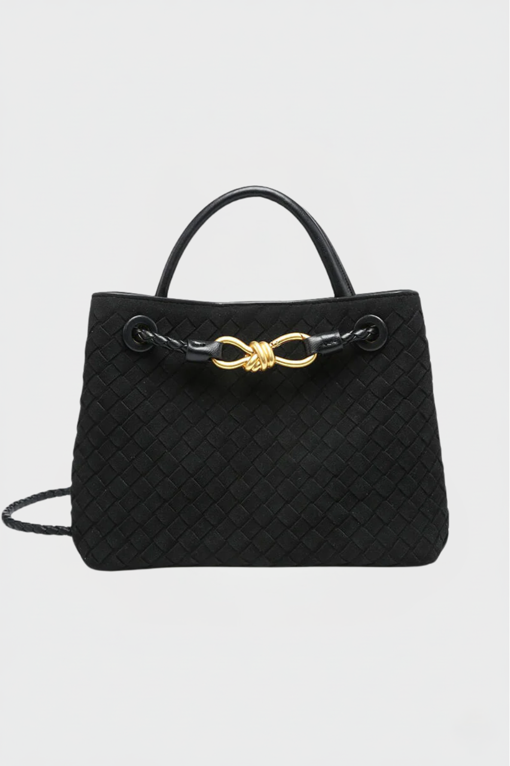 Odette | Women’s Braided Suede Shoulder Bag