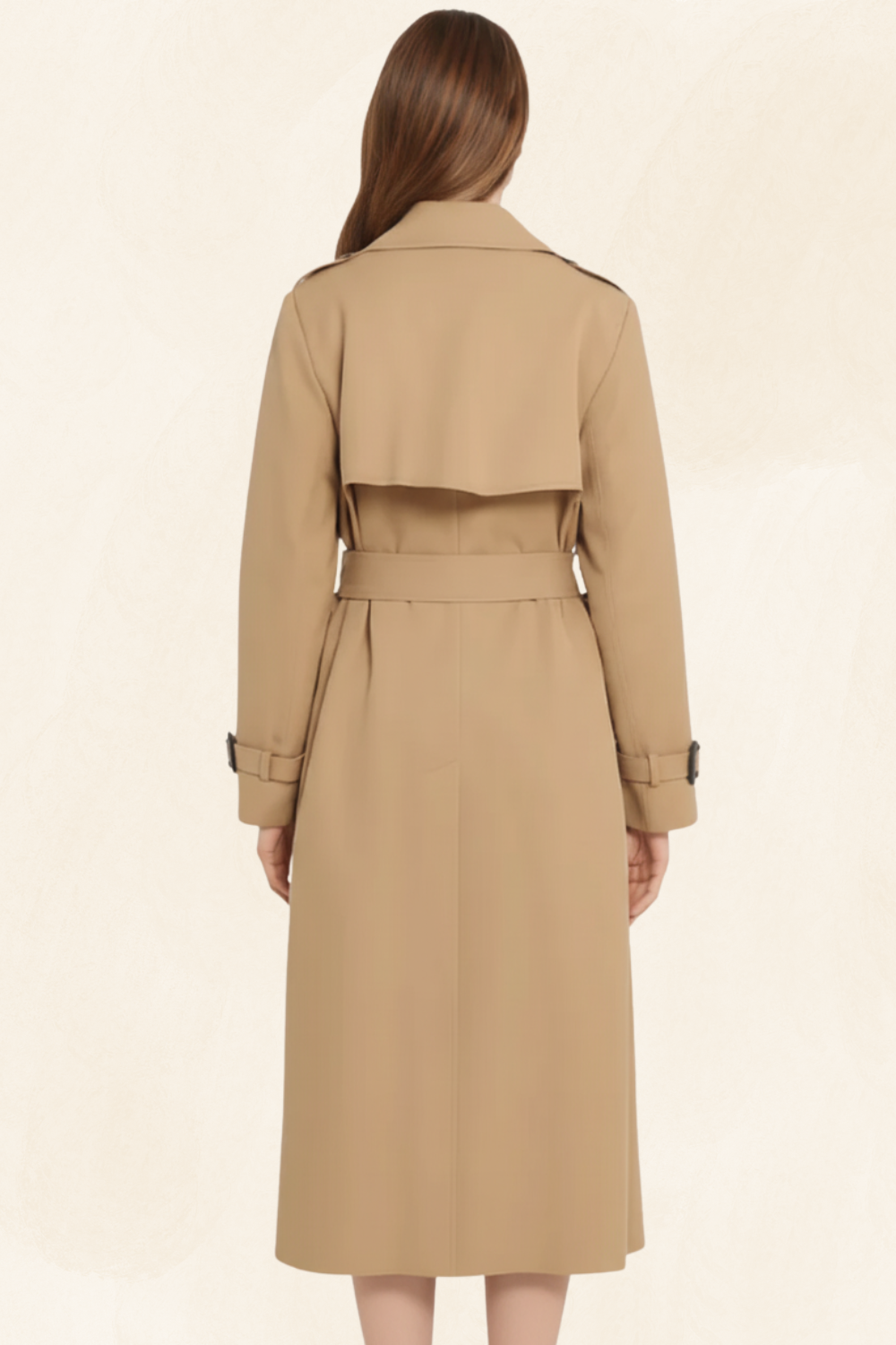 Parisienne Muse | Women's Luxe Tailored Trench Coat