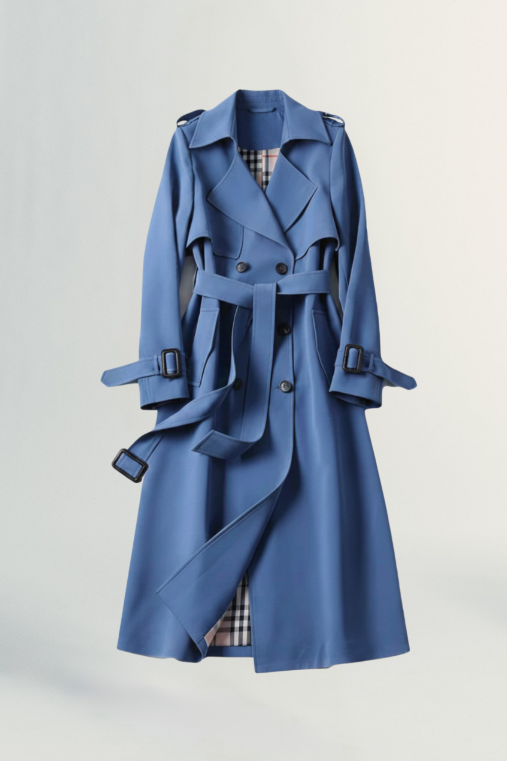 Parisienne Muse | Women's Luxe Tailored Trench Coat