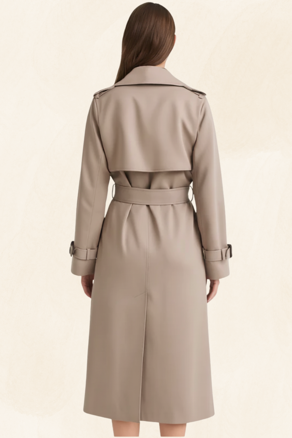 Parisienne Muse | Women's Luxe Tailored Trench Coat