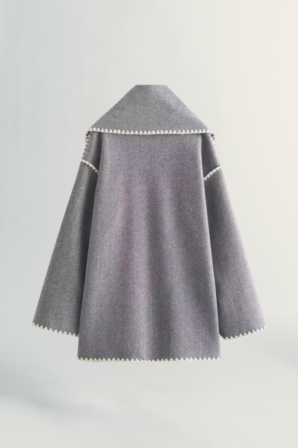 Roche Seraphine | Women's Wrapped Contrast Scarf Coat