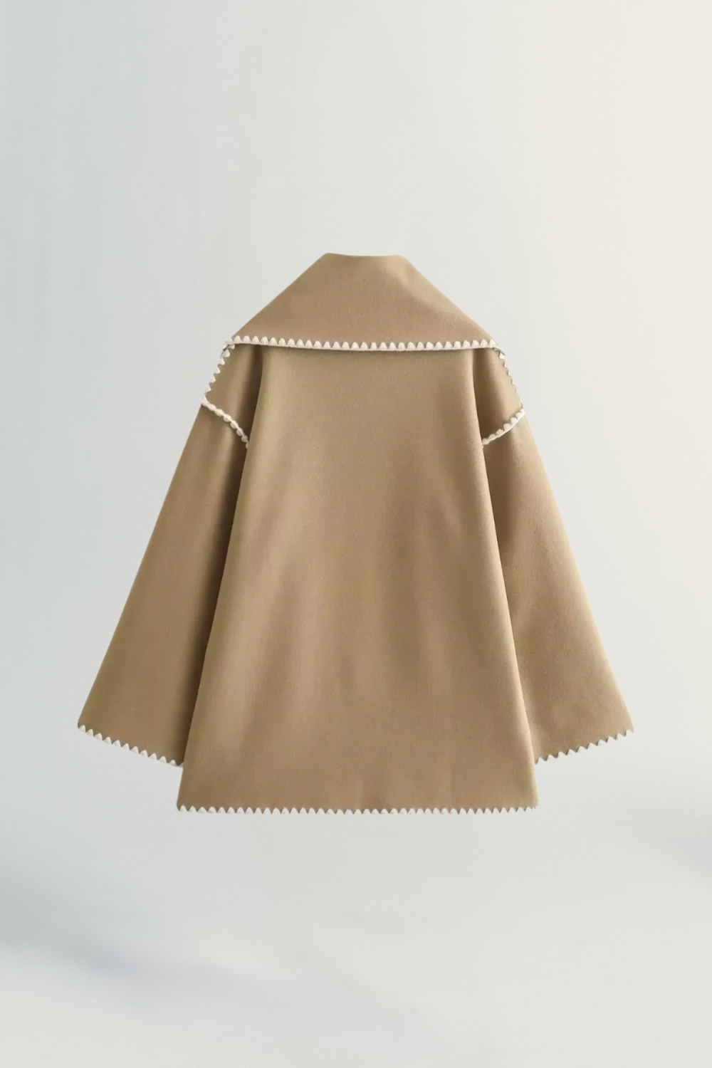 Roche Seraphine | Women's Wrapped Contrast Scarf Coat