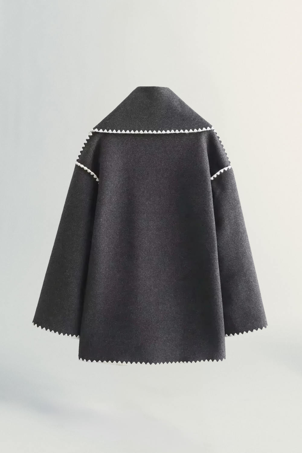 Roche Seraphine | Women's Wrapped Contrast Scarf Coat