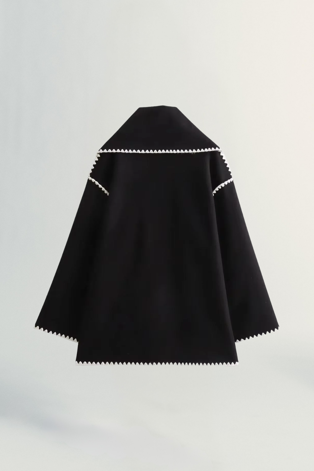 Roche Seraphine | Women's Wrapped Contrast Scarf Coat