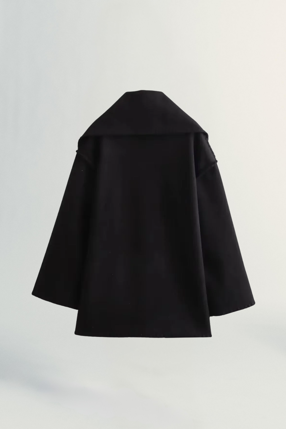 Roche Seraphine | Women's Wrapped Contrast Scarf Coat