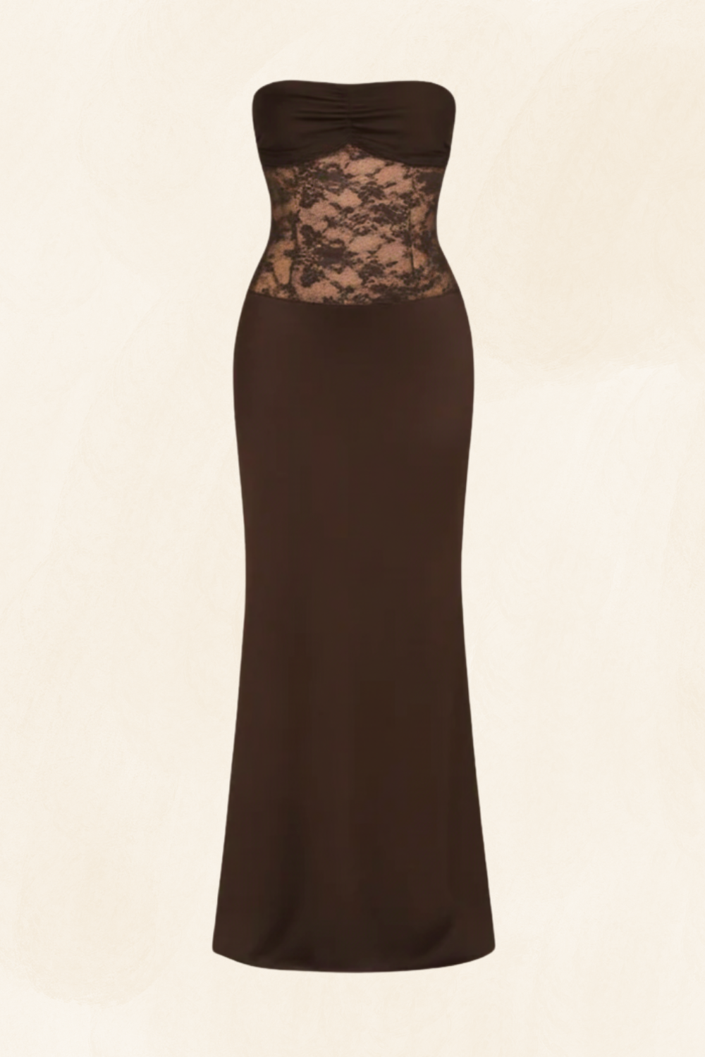 Amira | Women’s Strapless Lace Mermaid Maxi Dress