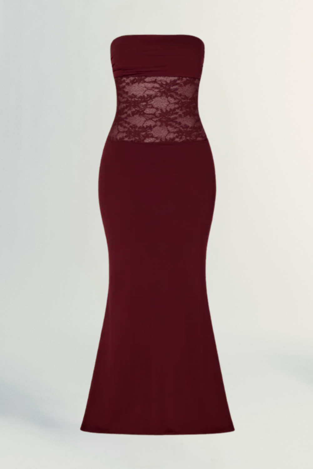 Amira | Women’s Strapless Lace Mermaid Maxi Dress