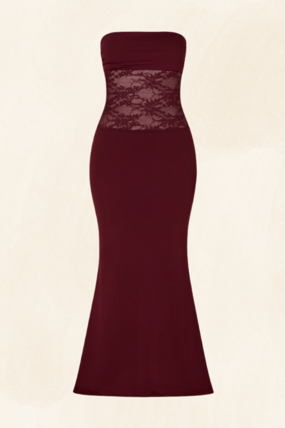 Amira | Women’s Strapless Lace Mermaid Maxi Dress