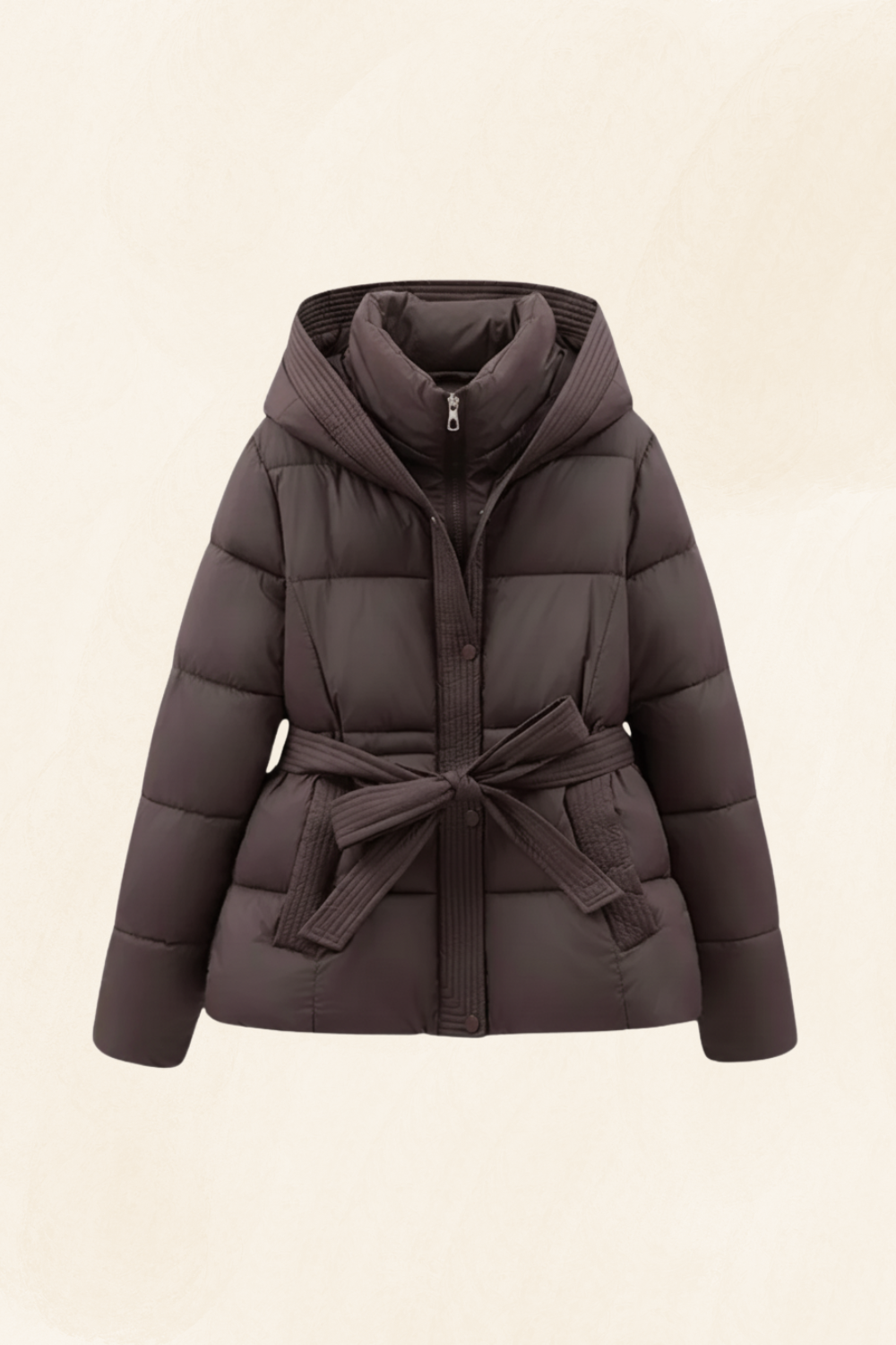 Aurelie | Women’s Quilted Belted Puffer Coat